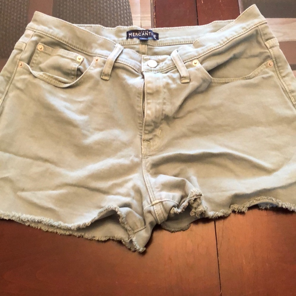 J Crew Mercantile Frayed Shorts